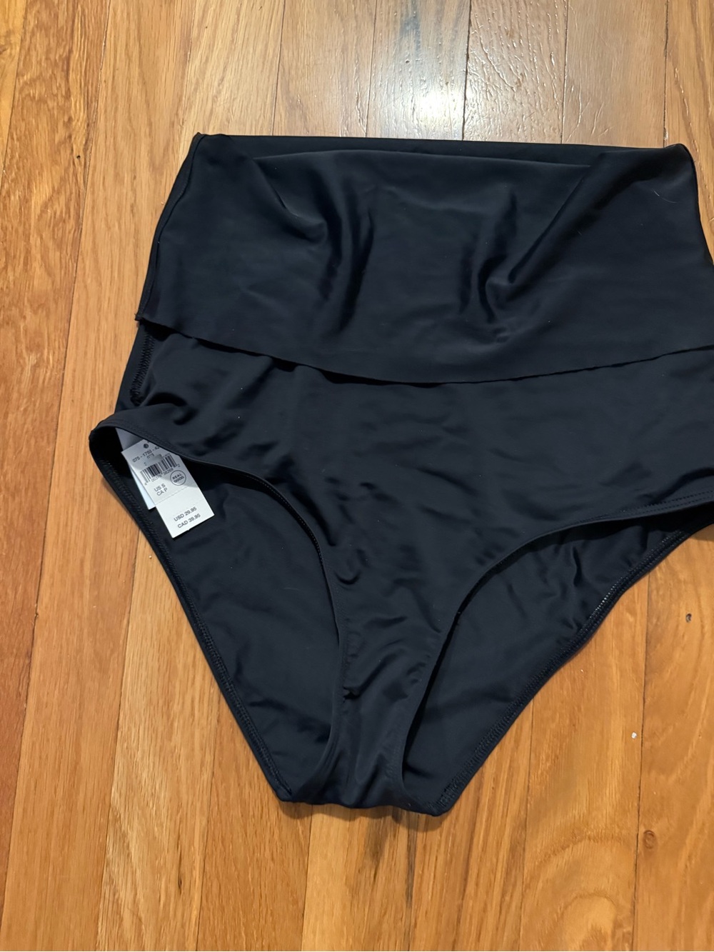 aerie Black High-Waist One-Piece Swimsuit